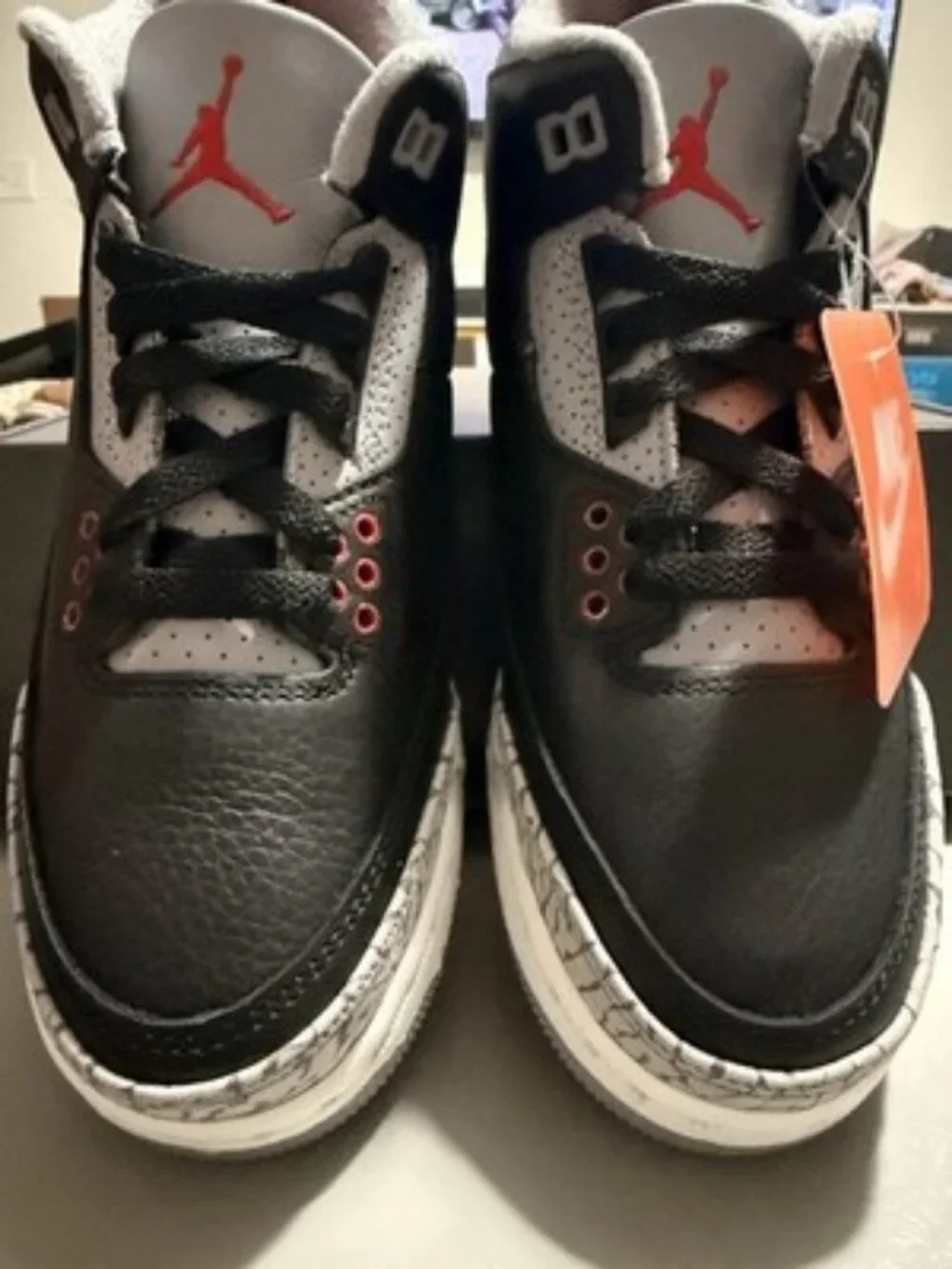 Nike Air Jordan 3 Retro OG Black Cement 2018 854261-001 GS Youth 4.5Y